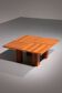 Exquisite Walnut Coffee Table – A Masterpiece of Italian Modernis