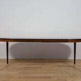 Mid-Century Round Rosewood Dining Table Model 71 by Severin Hansen for Hasl