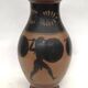 Reproduction of a Greek Attic-style black-figure vase depicting warriors