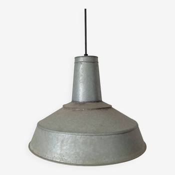 Old zinc garage pendant light