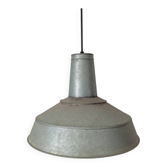 Old zinc garage pendant light