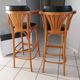 Pair of vintage bistrot bar stools