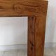 Minimalist solid oak console