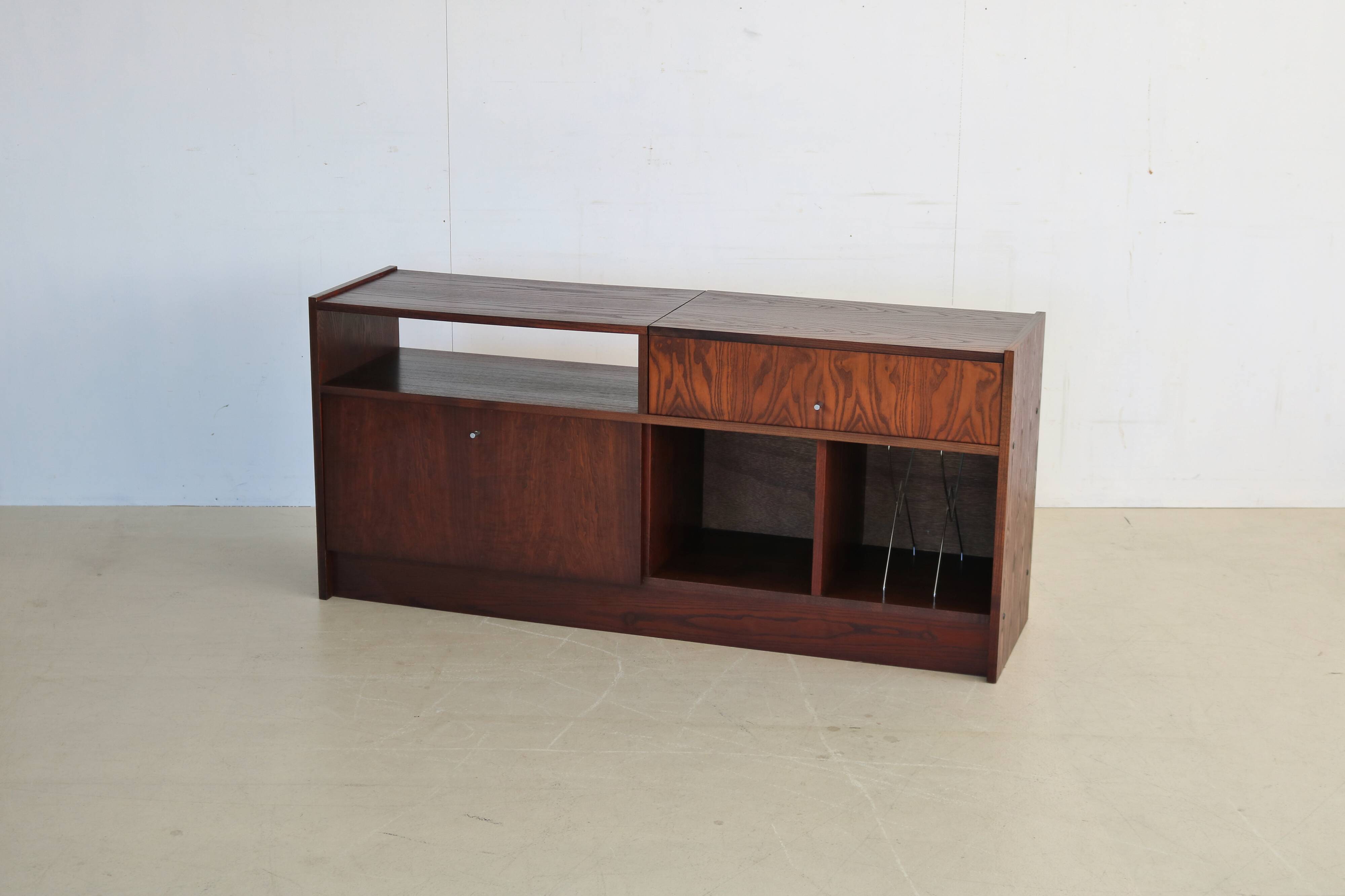 Buffet audio en palissandre vintage