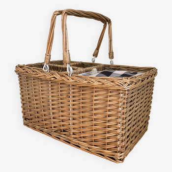 Picnic basket bottle locker