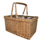 Picnic basket bottle locker