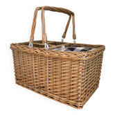 Picnic basket bottle locker
