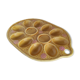 Vintage egg tray in glazed stoneware