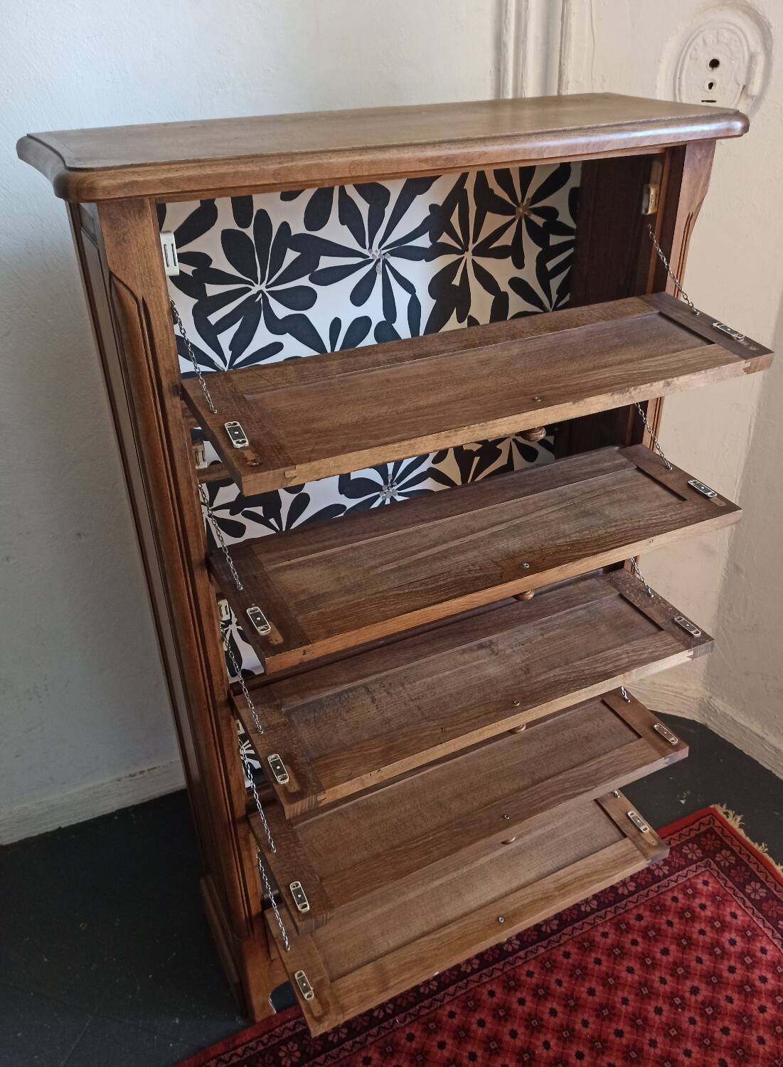 Vintage shoe cabinet
