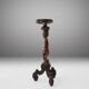 Carved Walnut Pedestal Table with Putto, France 1850s