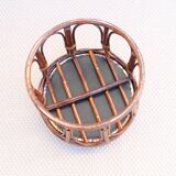 Rattan pouf