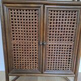 Rattan shelf