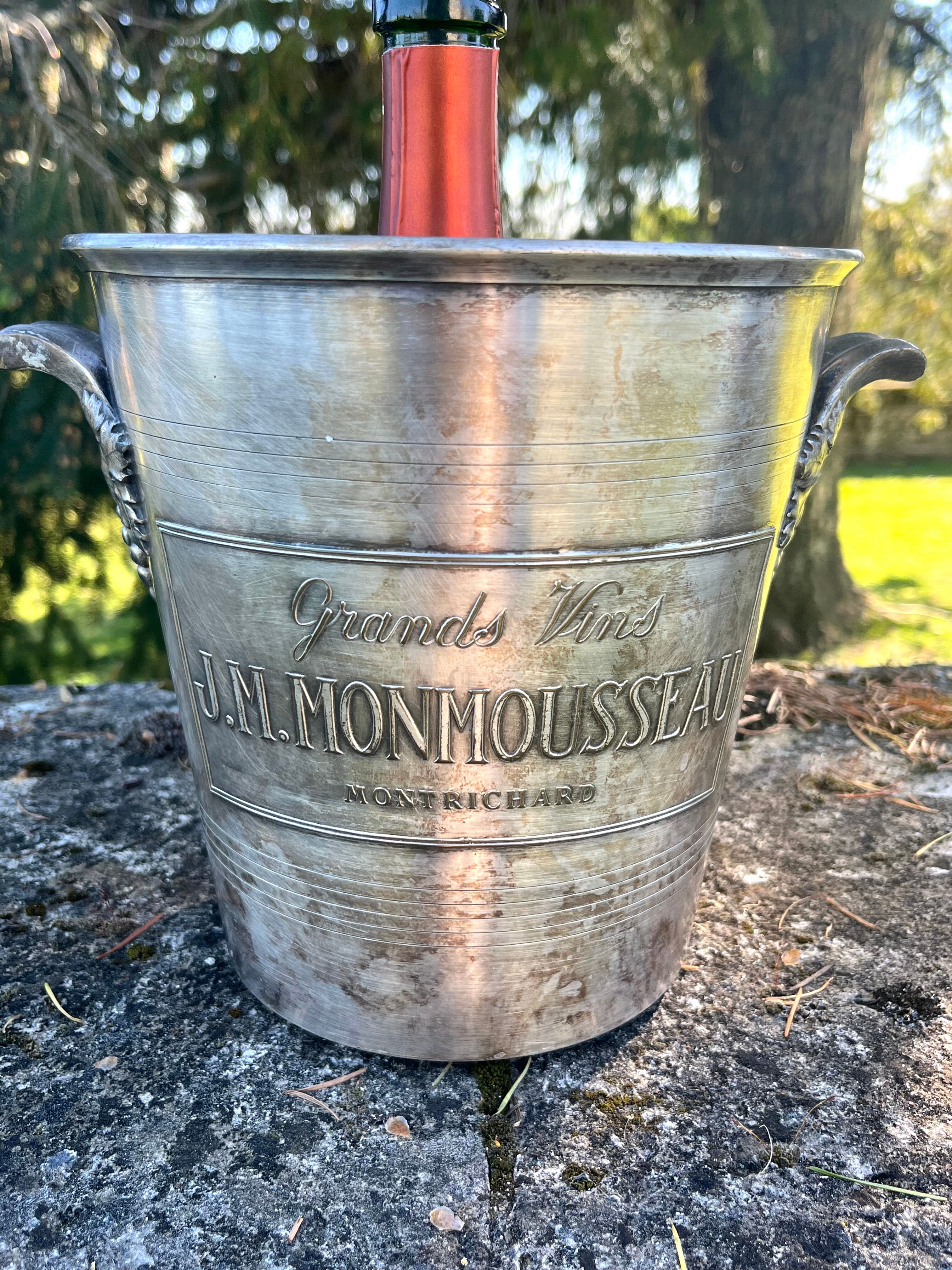 Silver Plated Champagne Cooler, Monmousseau Vintage Argit