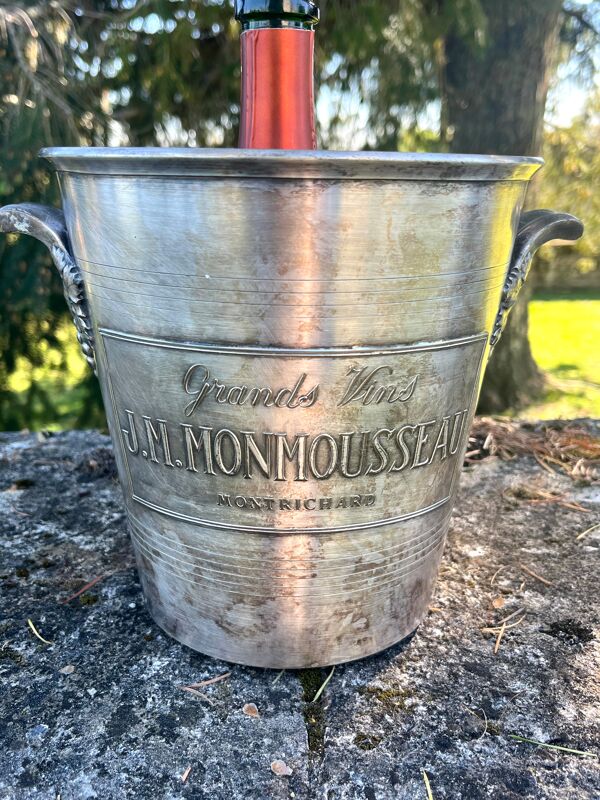 Seau à champagne en argent massif, Monmousseau Vintage Argit