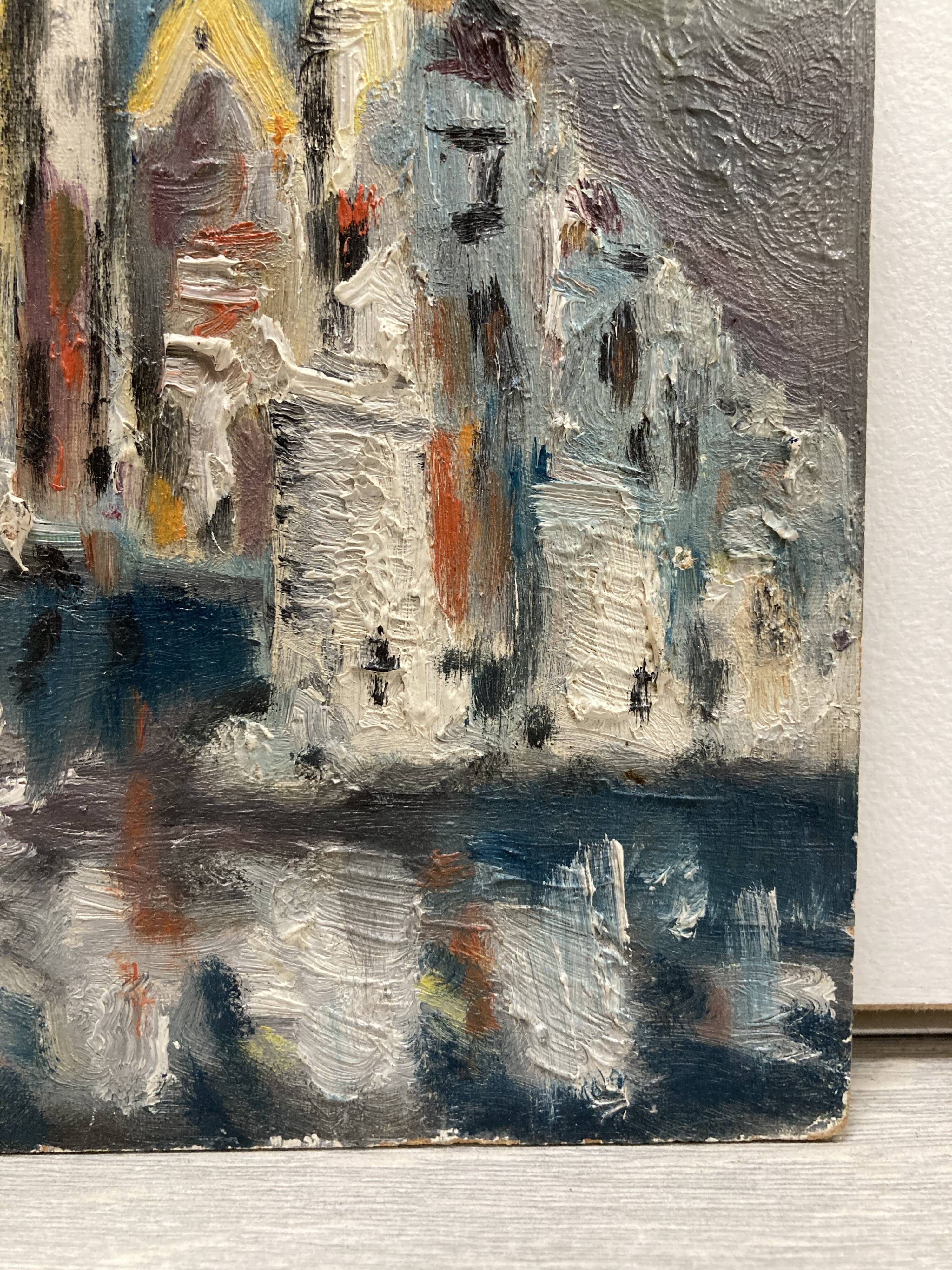 Huile sur panneau vintage