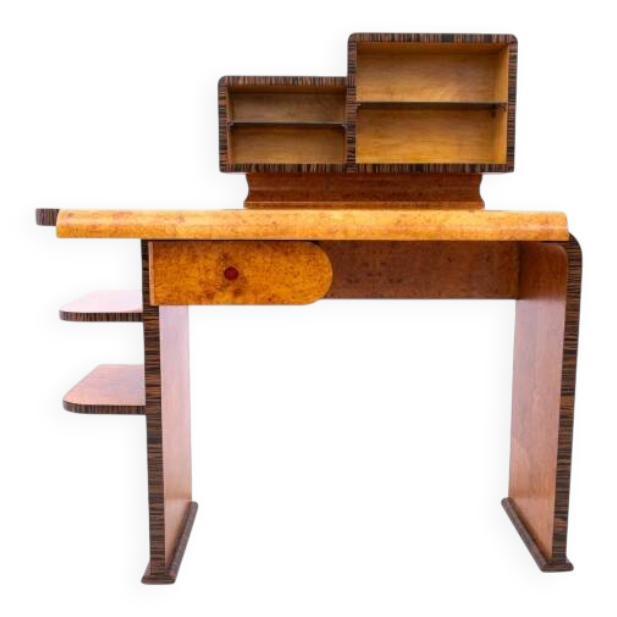Art Deco desk with extension, Poland, 1950s. After renovation.