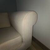 Designer beige 3-seater sofa