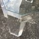 Octagonal Lucite coffee table by David Lange from the 1970s.