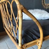 Vintage rattan bed