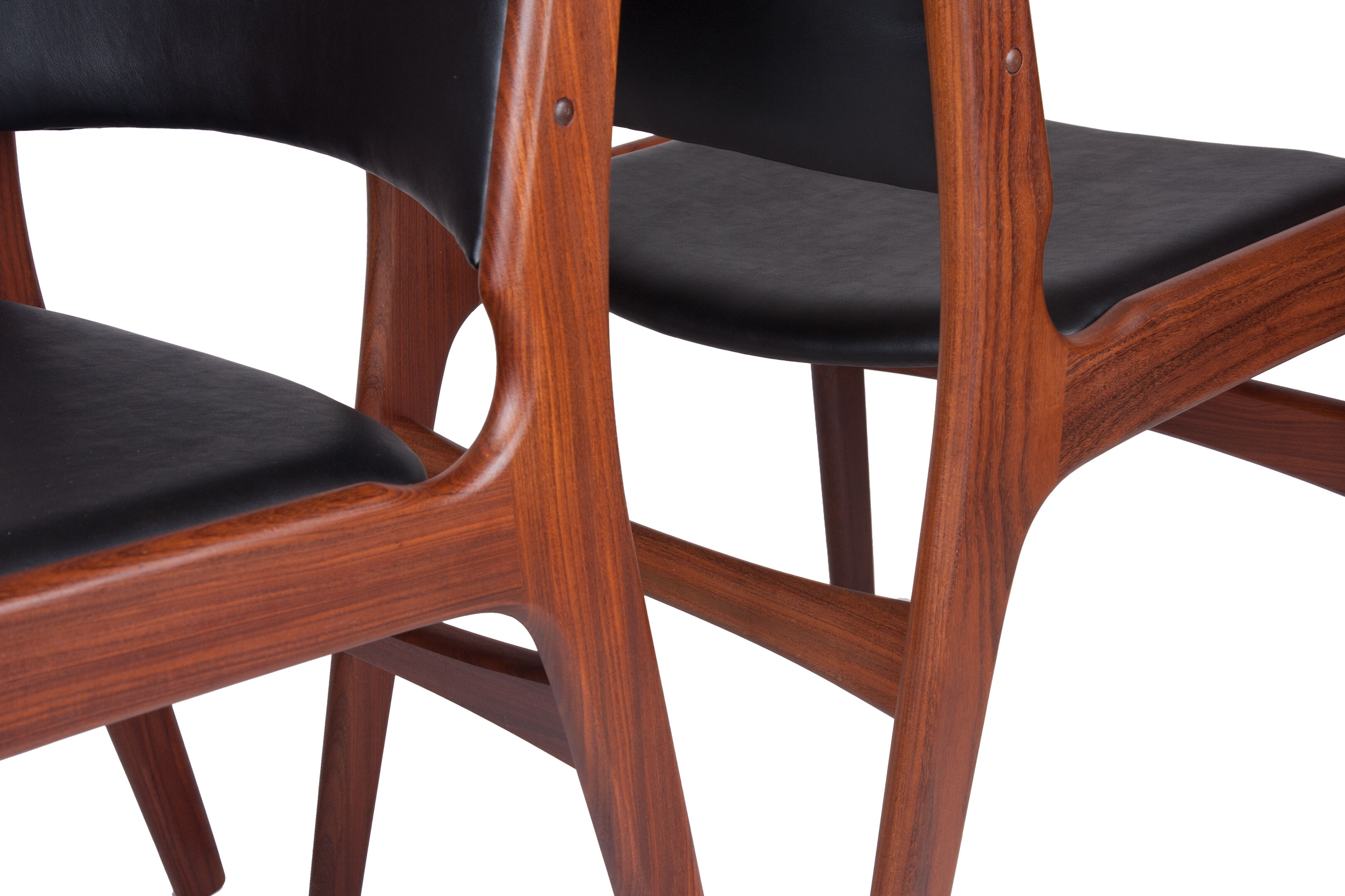 6 chaises du milieu du siècle par Erik Buch, modèle 89, années 1960, ensemble de 6
