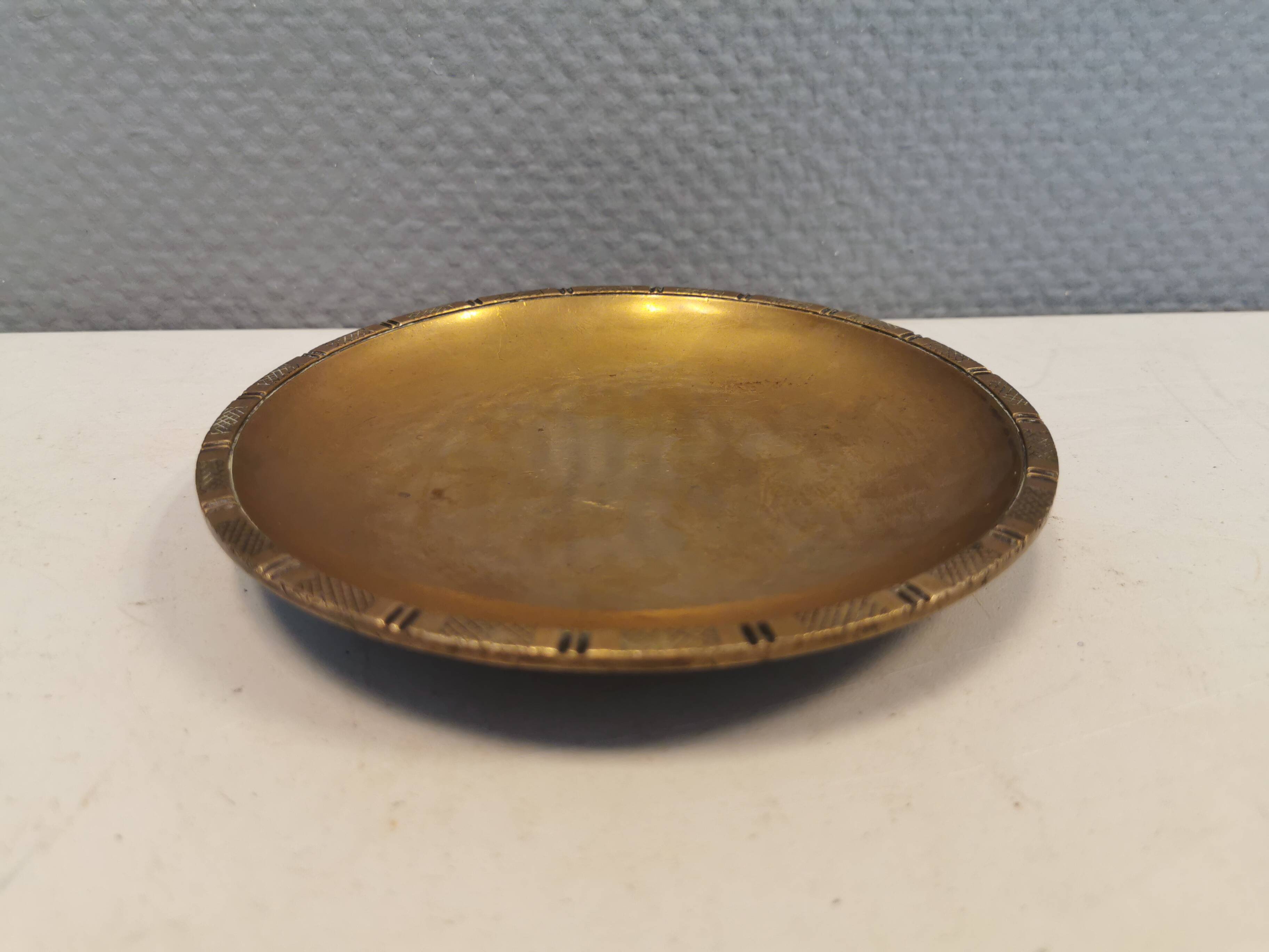 Bronze bowl by Just Andersen, from the 1920s, and incredibly beautiful and well maintained.