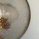 Pair of vintage wall lights, copper and bubbled glass, BEGA Germany 1970