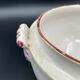 Soupiere faience of east Luneville with decor floral catches xix eme