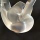 LaLIQUE France flower-picking vase model Sylvie two full entwined doves