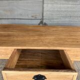 Raw wood country table