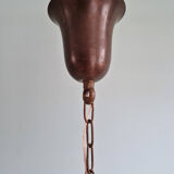 Art Deco suspension in marbled opaline, Scailmont (Belgium), 1920-30