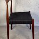Dining Chair – Teak & Black Danish Cord,  1960