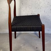 Dining chair – Teak and black Danish cord, 1960