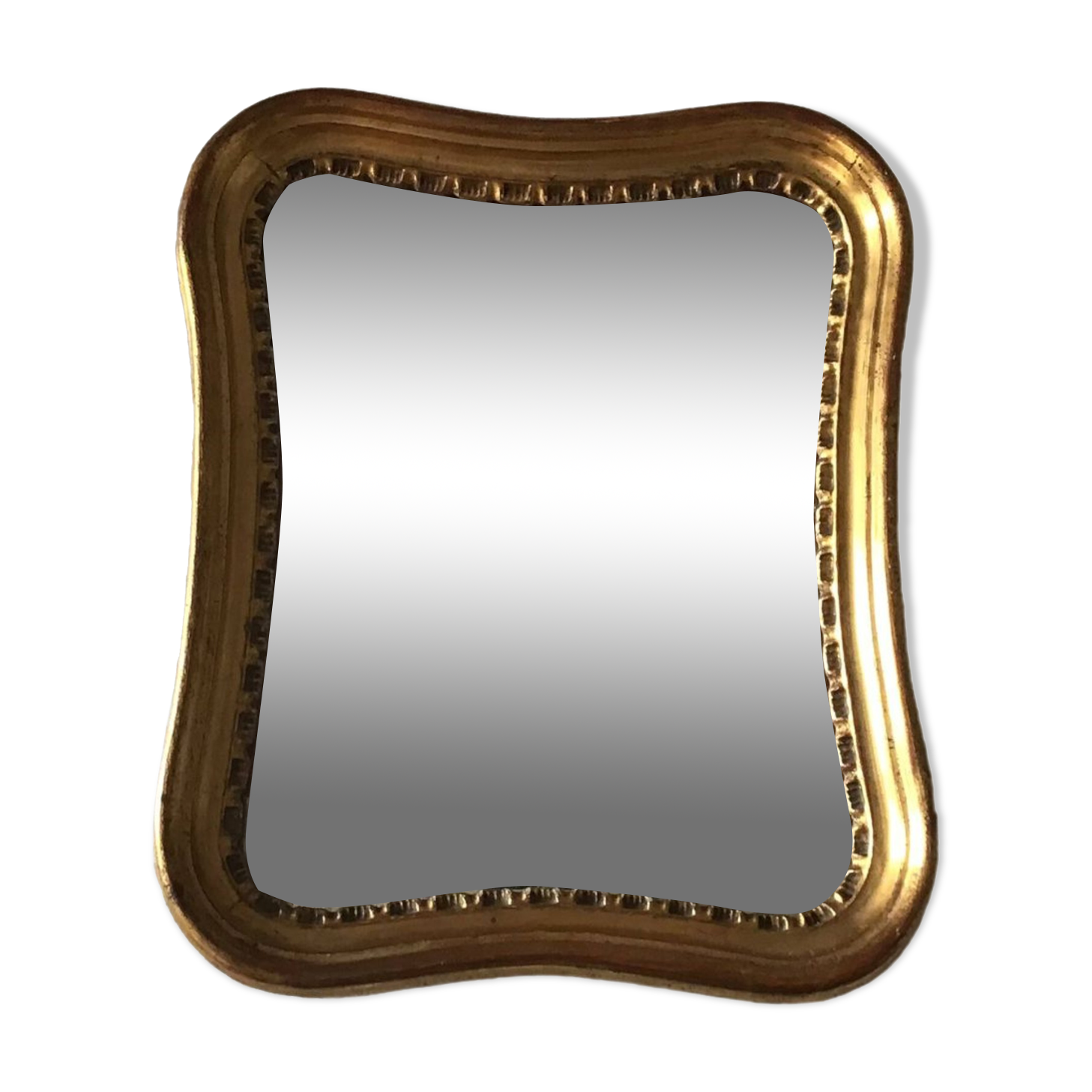 Old gilded wood mirror
