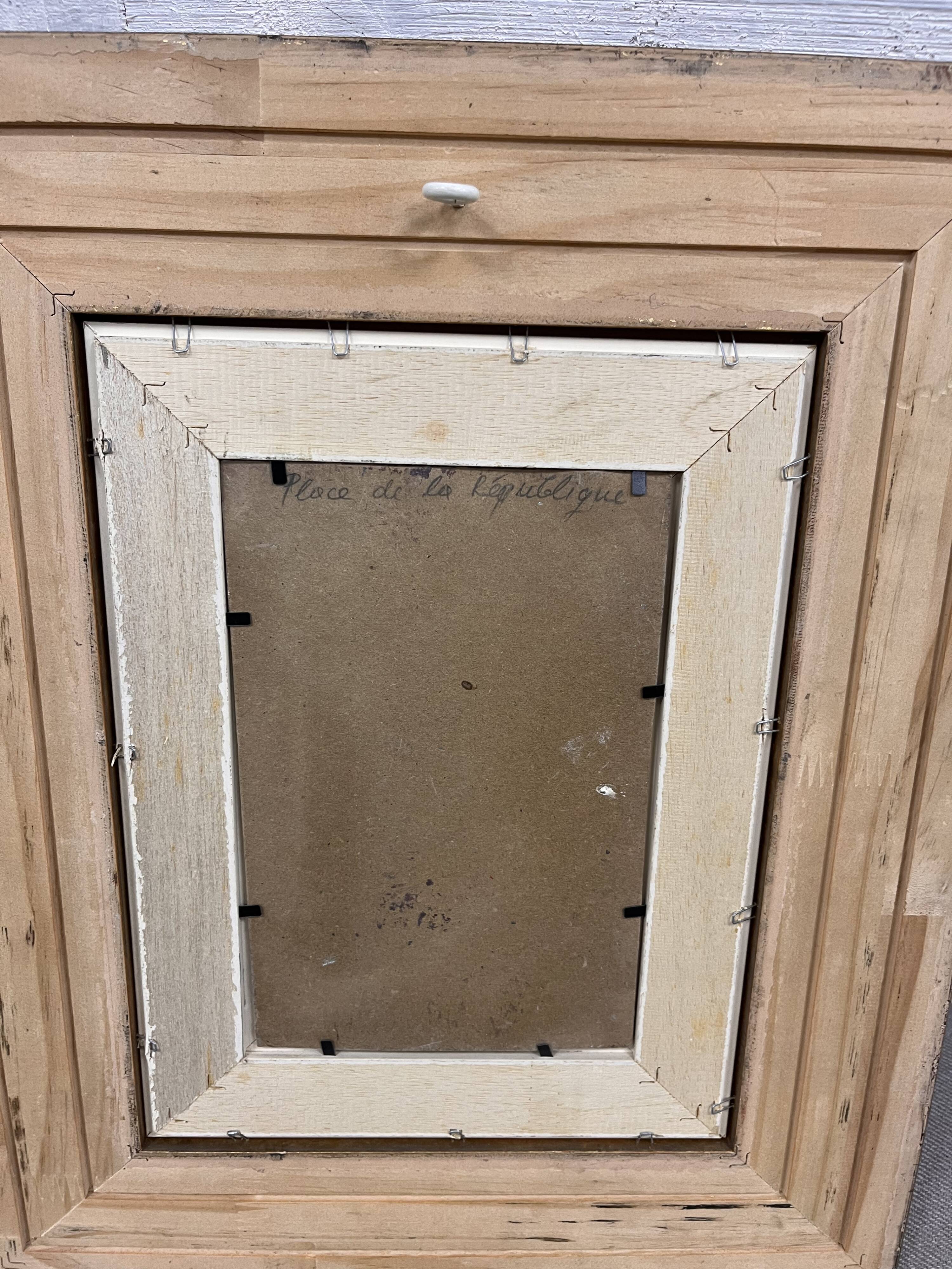 Painting of the Place de la République in Paris by Jozef Popczyk (1890-1971)