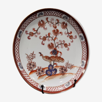 Hand-painted Japanese porcelain plate