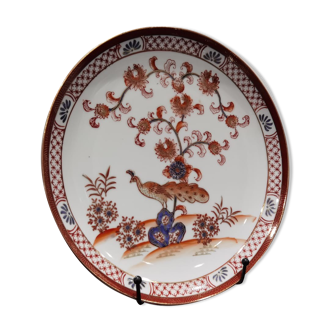 Hand-painted Japanese porcelain plate