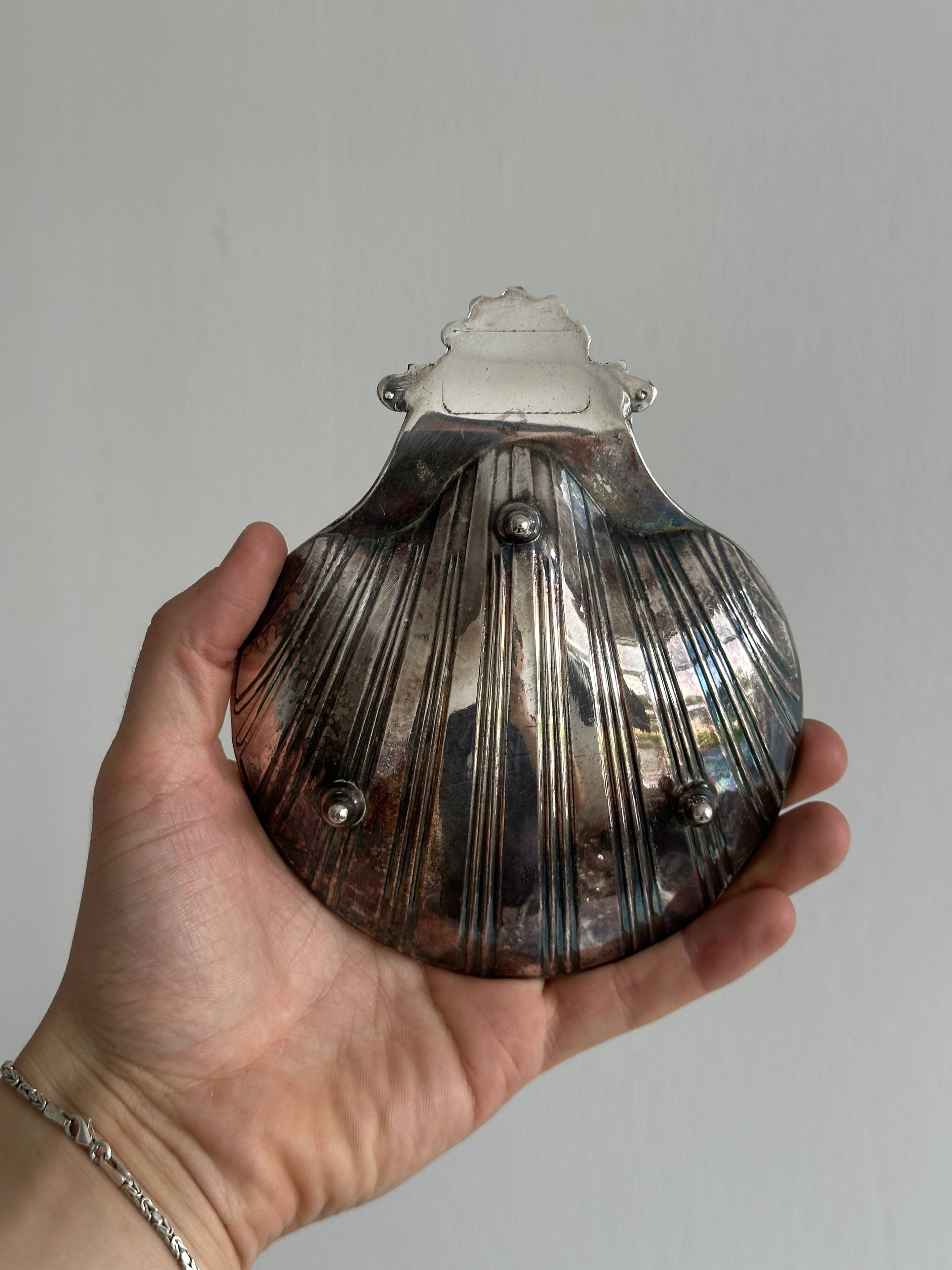 Vintage silver-plated metal bowl