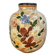 Ceramic vase by J. Massier Vallauris with floral decoration.