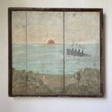 Painting on wood 1900