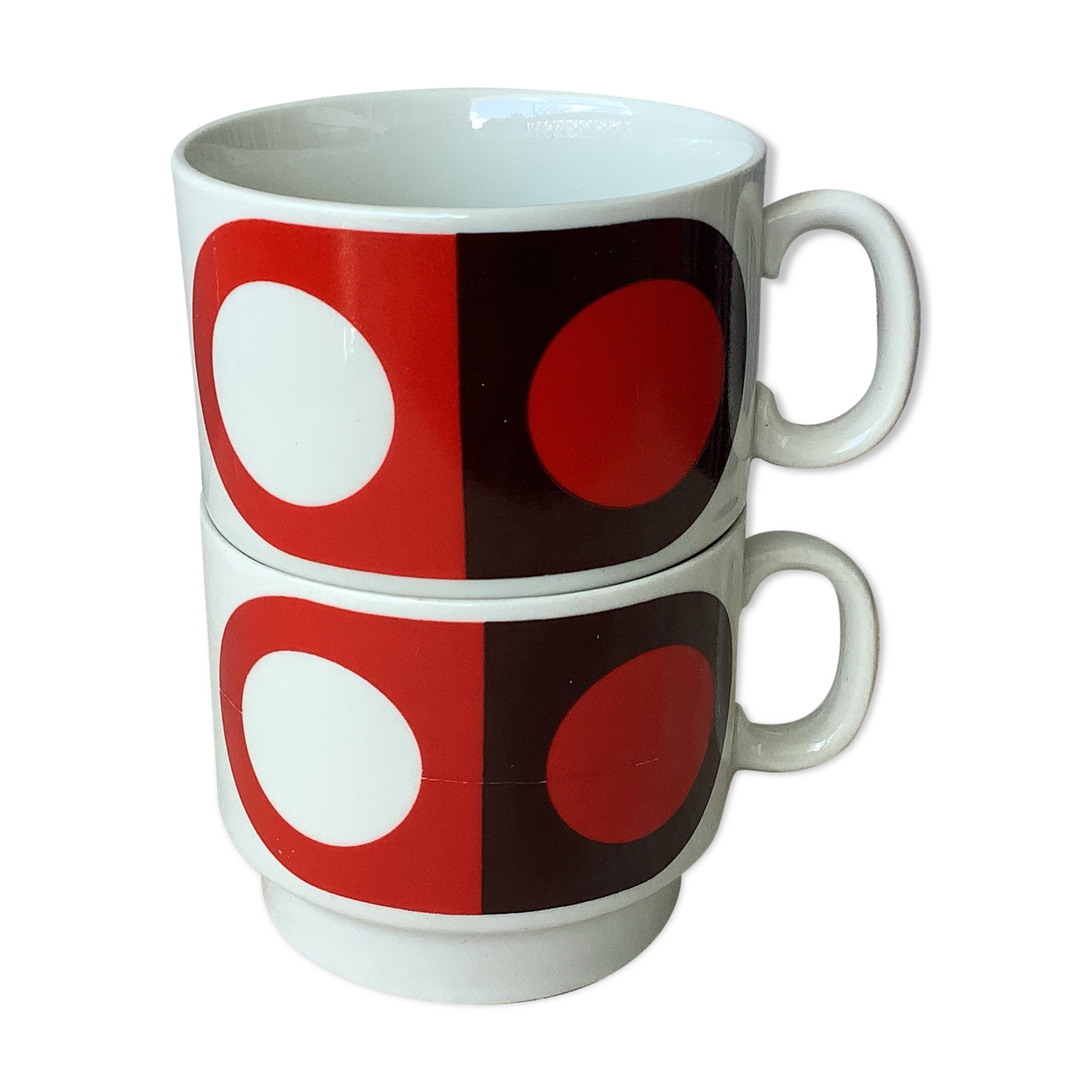 Vintage Weidmann cups at lunch made in Italy