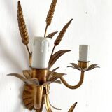Hollywood Regency Italian wheat ear sconces