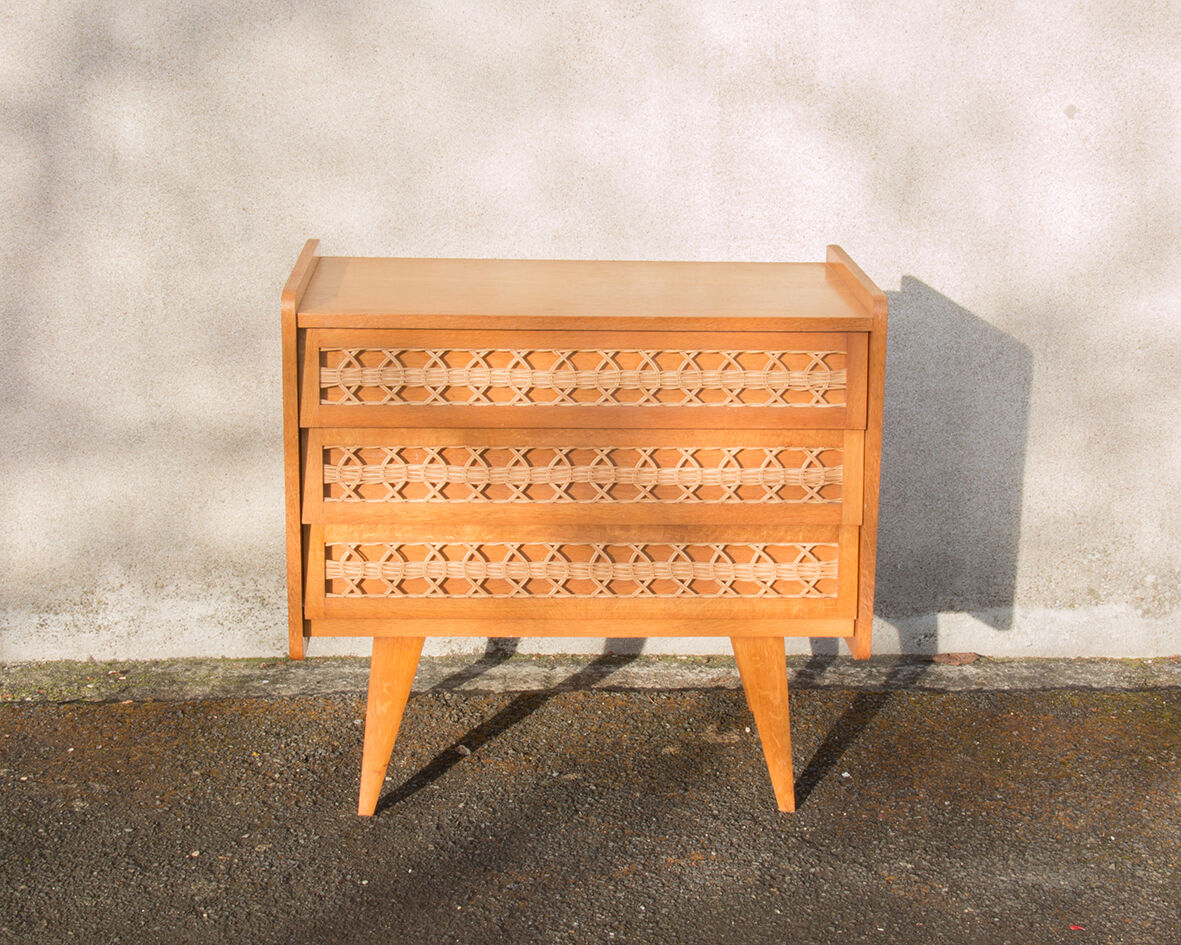 Commode en rotin