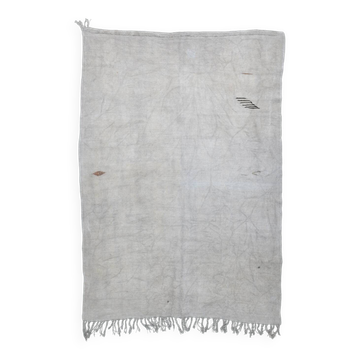 6x8 Silver & Gray Turkish Kilim Rug, 177x256Cm