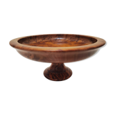 Coupe à fruits sur pied Tazza en bois de loupe