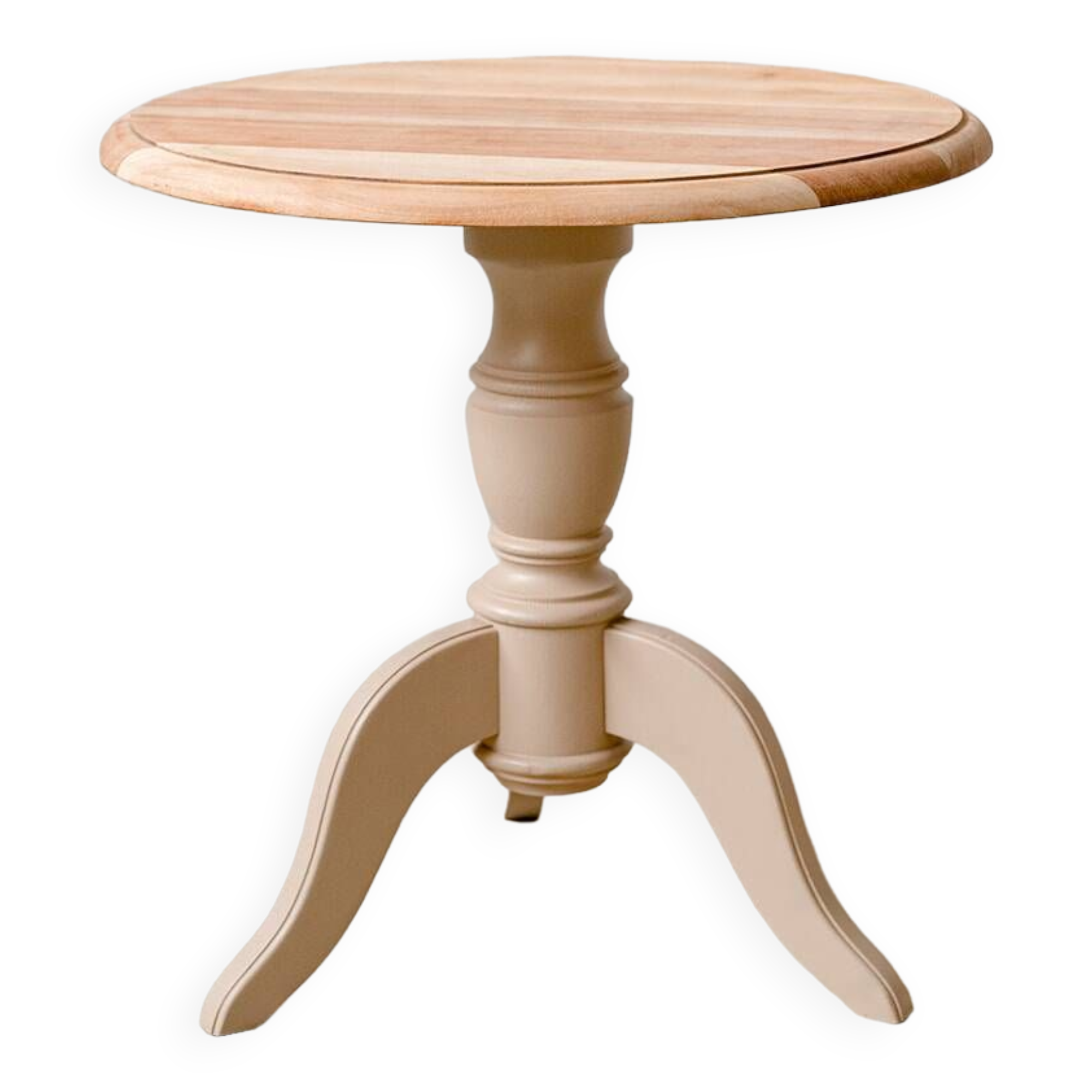 Old wooden pedestal table