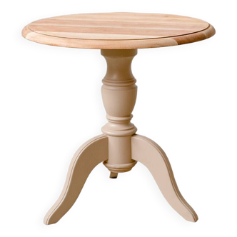 Old wooden pedestal table