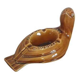 Ceramic bird advertising ashtray Sisca - Lejay - Lagoute