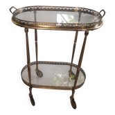 Vintage brass dessert trolley