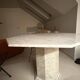 White marble table