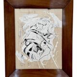 Bachmann, Abstract Composition, Mixed Media, Framed